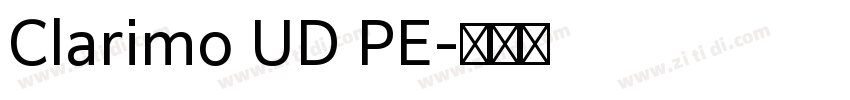 Clarimo UD PE字体转换